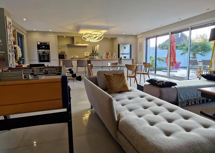 Magnifique Villa Cosy Poppies Holiday - Luxe, Flipper, Baby-Foot, Spa, Jardin Mediterraneen, Plage Riva Bella A 300M, Mer A Pied, Tout Confort, Ideale Familles & Groupes, Evj A Ouistreham Riva Bella, Proche Cabourg, Week-End & Courts Sejours!